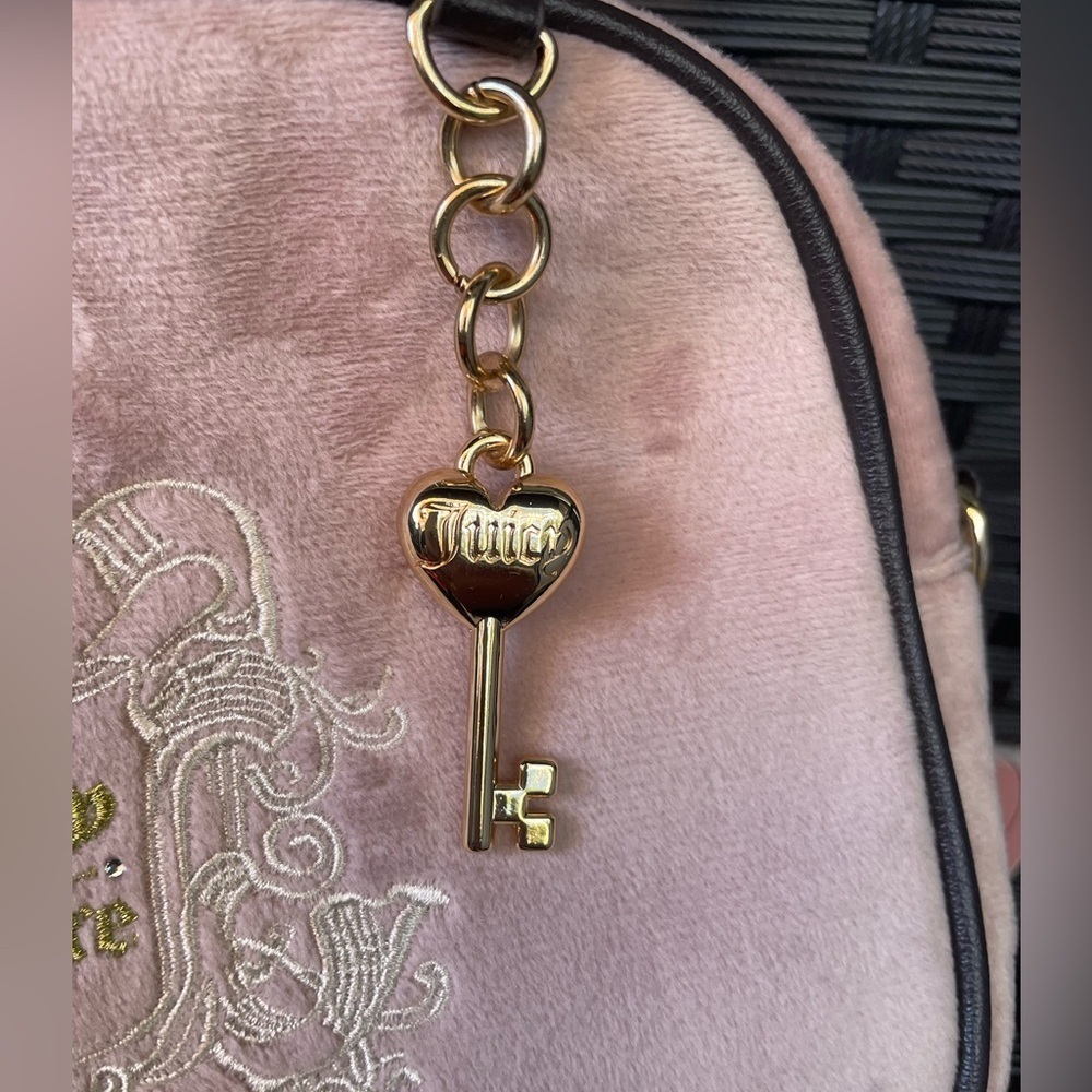 JUICY COUTURE BAG,Juicy Couture Pink Plush Crossbody Bag - Picture 4 of 16